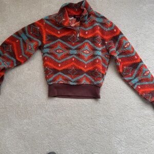 Rock & Roll Denim cropped sweater